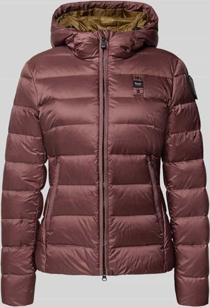 Blauer Daunenjacke mit Zweiwege-Reißverschluss Modell CHARME in Bordeaux, Größe XS