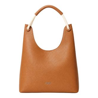 Twinset Shoulder Bags, female, Brown, Size: ONE SIZE Hobo Bag with Braided Handle