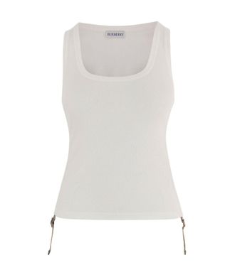 Burberry Beige Scoop Neck Top
