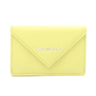 Balenciaga Pre-owned Wallets, female, Yellow, Size: ONE SIZE Pre-owned Leather Wallet