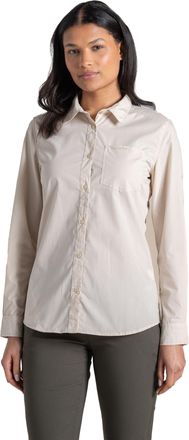 Craghoppers Dames/Dames Kiwi III Shirt Met Lange Mouwen (Steen)