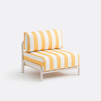 La Redoute Interieurs Lage tuinfauteuil, in staal metaal, Thomes