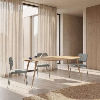 Maisons du monde Mesa de comedor ovalada 8 personas L.200 cm