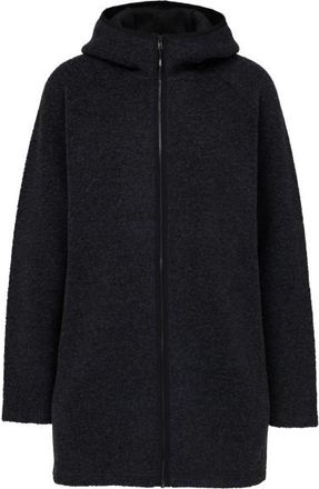Stoic MerinoPile RissnaSoftSt. Long Jacket Merinojacke f&uuml;r Damen | schwarz