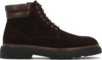 Kazar Bruine su&egrave;de laarzen met zachte kraag - Heren - Veterlaarzen - Bruin - 46 EU - Su&egrave;de - Schoenen