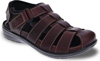 Revere Comfort Shoes Mens Amsterdam Sandal In Whiskey