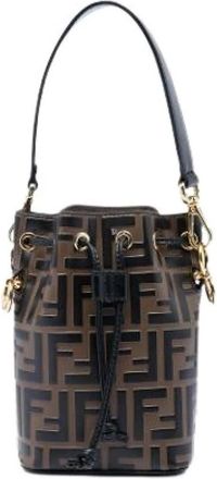 Fendi Pre-owned Mon Tresor Bucket Bag - Dames - Vintage Tas - Bruin - ONE Size - Leer - Vintage