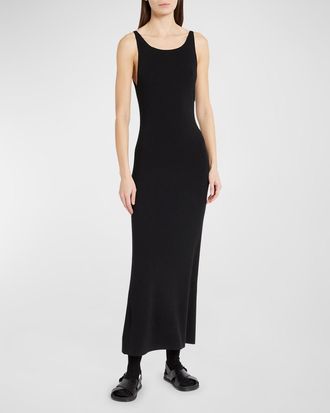 The Row Florio Sleeveless Maxi Wool Dress