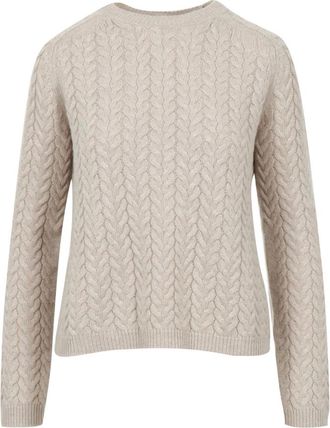 Max Mara Dames, Truien, Beige, Maat: M Wol