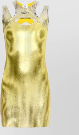 Casablanca sleeveless cutout mini dress