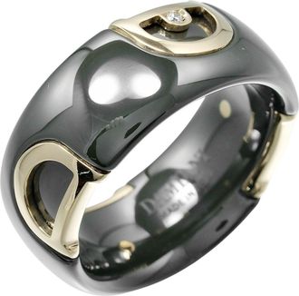 Damiani D Icon Ring K18 ( gold), Ceramic And Diamond Ceramic Ring Jewelry (Pre-Owned)