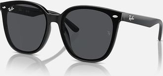 Ray-Ban Dark Grey Square Unisex Sunglasses RB4423D 601/87 66