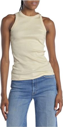 IVY OAK IVY Oak, Tops, Dames, Beige, S, Ribtop in ivoor