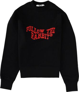 Msgm Follow The Rabbit Sweatshirt-Donna