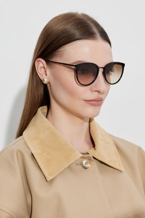 Linda Farrow Calthorpe Sunglasses, Unisex, Black