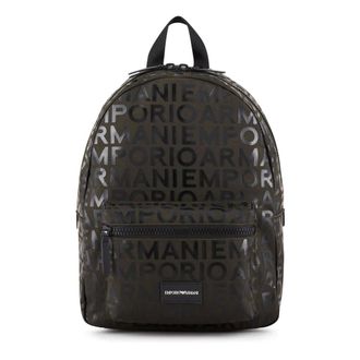 Emporio Armani Backpacks, male, Green, Size: ONE SIZE Zaino