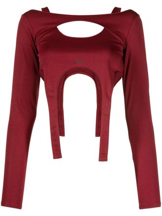 Heliot Emil Top corto a strati - Rosso