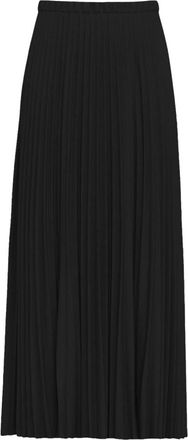 Marella Plissirok Midi - Dames - Midirokken - Zwart - S - Polyester - Rokken