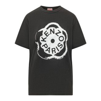 Kenzo T-Shirts, female, Black, Size: XS Boke Flower 2.0 Loose T-Shirt
