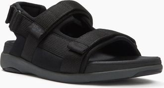 FitFlop Mens Fitflop F-Mode Go Polyester Mens Black Sandals - Size: 12
