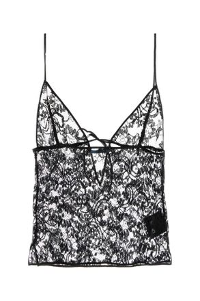 Prada Lace Tank Top - Black