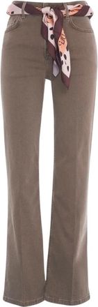 Liu Jo Zenzero Broek - Dames - Flared Jeans - Bruin - W29 - Jeans
