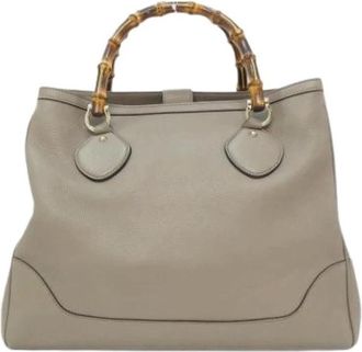 Gucci Pre-owned Handbags, female, Gray, Size: ONE SIZE Pre-owned Vintage Handbag
