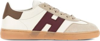 Hogan Low-Top Sneakers with Contrasting Logo and Suede Accents