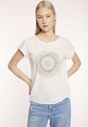 Hailys T-Shirt HAILYS SS C TP Sv44enja, Damen, Gr. XS, 8098 mandala, Jersey, Obermaterial: 100% Baumwolle, bedruckt, h&uuml;ftbedeckend, Rundhals, Shirts T-Shirt