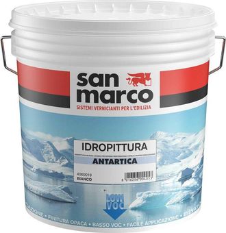 San Marco Antartica pittura lavabile per interni lt 14 bianco inodore