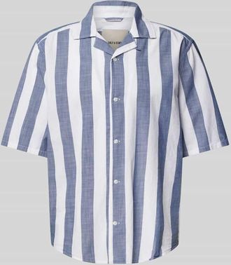 Only & Sons Relaxed Fit Freizeithemd mit Resortkragen Modell TES in Jeansblau, Größe XXL