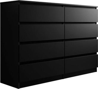 Mirjan24 C&oacute;moda Comfivo 162, Negro, Con Cajones, N&uacute;mero De Cajones: 0, 100x138x40cm