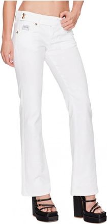 Versace Jeans Couture Dames, Jeans, Wit, Maat: W28 Katoen