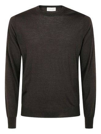 FILIPPO DE LAURENTIIS crew-neck jumper - men - Wool - 50 - Brown