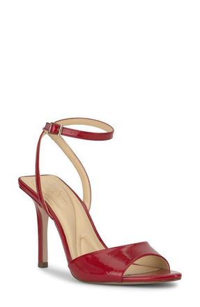 Jessica Simpson Davara Ankle Strap Pointed Toe Sandal in Red Muse at Nordstrom, Size 8