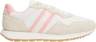 Tommy Hilfiger Eva Runner Mat Mix Sneakers - Dames - Sneakers - Roze - 39 EU - Leer - Schoenen