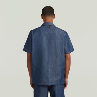 G-Star Workwear Resort Regular Overhemd - Donkerblauw - Heren