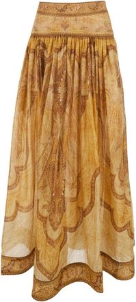 Zimmermann Wanderlust Maxi Rok - Dames - Maxi Rokken - Veelkleurig - 2XS - Rokken
