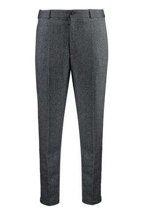 Moncler Dark Grey Flat Front Pants