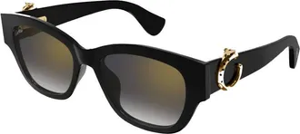 Cartier Panthere de Cartier Grey Cat Eye Ladies Sunglasses CT0548SA 001 55