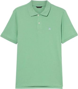Brooks Brothers Katoenen Piqu&eacute; Polo - Heren - Polos - Groen - L - Katoen - Tops