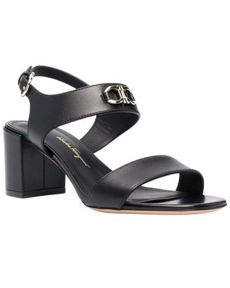 Ferragamo Gancini Leather Sandal