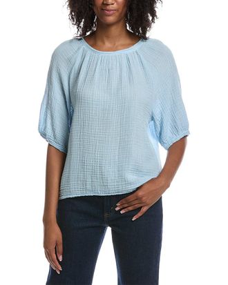 Michael Stars Jane Puff Sleeve Top