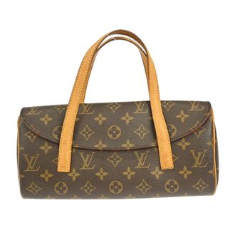 Louis Vuitton Sonatine Handbag Monogram Canvas Brown Canvas Handbag (Pre-Owned)