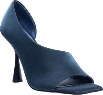 Cecelia New York Womens Carry Heels In Blue Satin