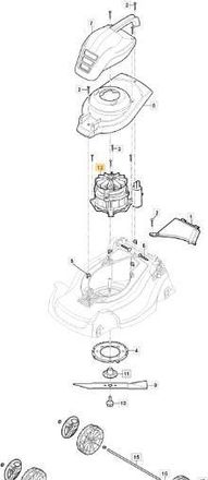 STIGA Sports Motor El&eacute;ctrico Inducido 230v-50hz 1000w Original Stiga - 118563725/0