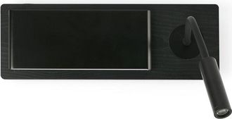 Faro Barcelona Mood Aplique Negro Con Lector 20063
