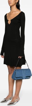 Jacquemus Womens Elegant Mini Dress In Viscose - Black - Size EU 38 (Womens)