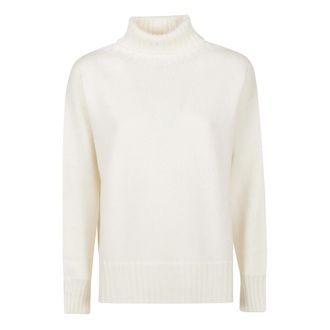 Drumohr Over Turtle Neck Sweater - Dames - Coltruien - Wit - L - Truien & Vesten