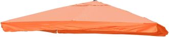 Hhg Funda De Recambio Para Paraguas Sem&aacute;foro De Lujo Hhg 125 Con Solapa, Funda De Paraguas, 3,5x3,5m (&oslash;4,95m) Poli&eacute;ster 4kg, Terracota